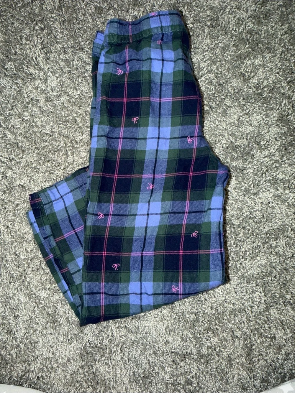 OshKosh B'gosh Purple, Green & Pink Plaid Pajama Bottoms